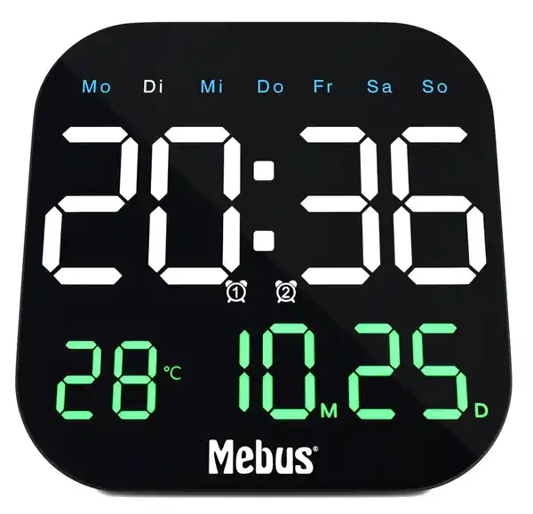 Bild 1 von MEBUS Digitale Wanduhr »19855«