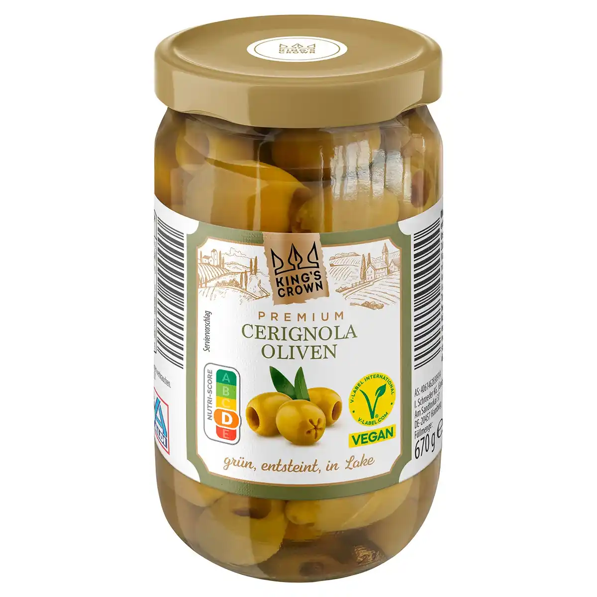Bild 1 von KING'S CROWN XXL Antipasti 670 g, Cerignola Oliven