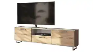 TV - Lowboard Eiche teilmassiv geölt 185 cm TV-Board - KAI