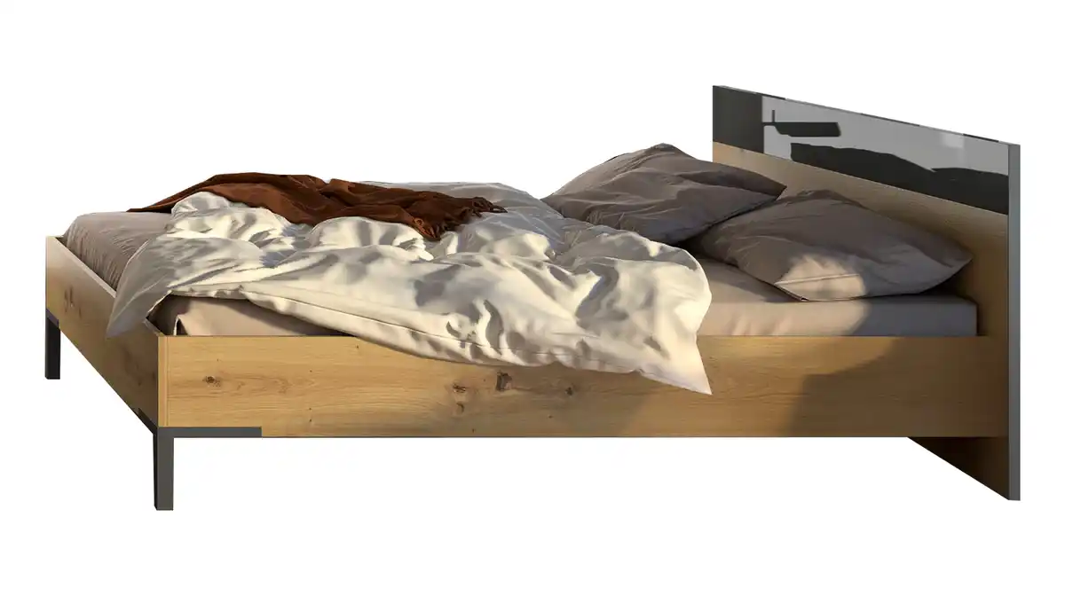 Bild 1 von Doppelbett Futonbett 180 x 200 cm Artisan Eiche - SPOSAMI