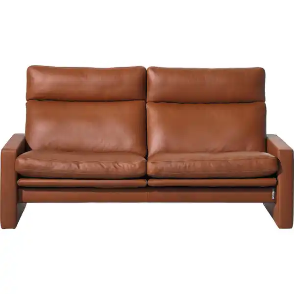 Bild 1 von Erpo 2-Sitzer-Sofa Manhattan, Braun, Leder, Echtleder, Anilinleder, 177x97x95 cm, Typenauswahl, Lederauswahl, Stoffauswahl, Relaxfunktion, Hocker erhältlich, Rücken echt, Wohnzimmer, Sofas & Couche