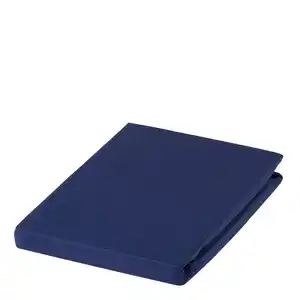Estella Spannbetttuch, Dunkelblau, Textil, 200x200 cm, Textiles Vertrauen - Oeko-Tex®, Hohenstein, bügelfrei, für Wasserbetten geeignet, Schlaftextilien, Bettwäsche, Bettlaken, Spannbettlaken