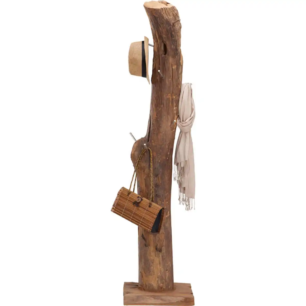 Bild 1 von Landscape Kleiderständer, Teak, Holz, Metall, Teakholz, massiv, 30x180x30 cm, Garderobe, Garderobenständer