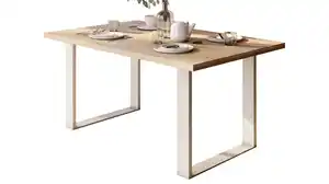 Esstisch 180 x 100 cm Eiche massiv geölt - KAI