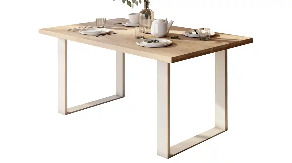 Bild 1 von Esstisch 180 x 100 cm Eiche massiv geölt - KAI