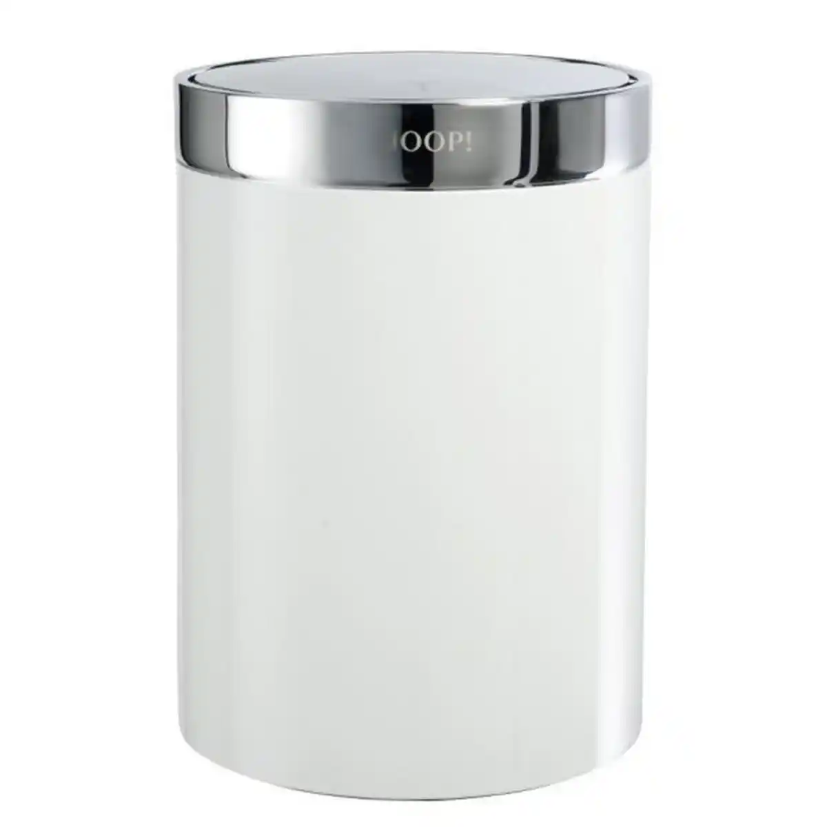 Bild 1 von Joop! Schwingdeckeleimer, Silber, Weiß, Metall, 26 cm, Küchen, Küchenausstattung, Mülleimer