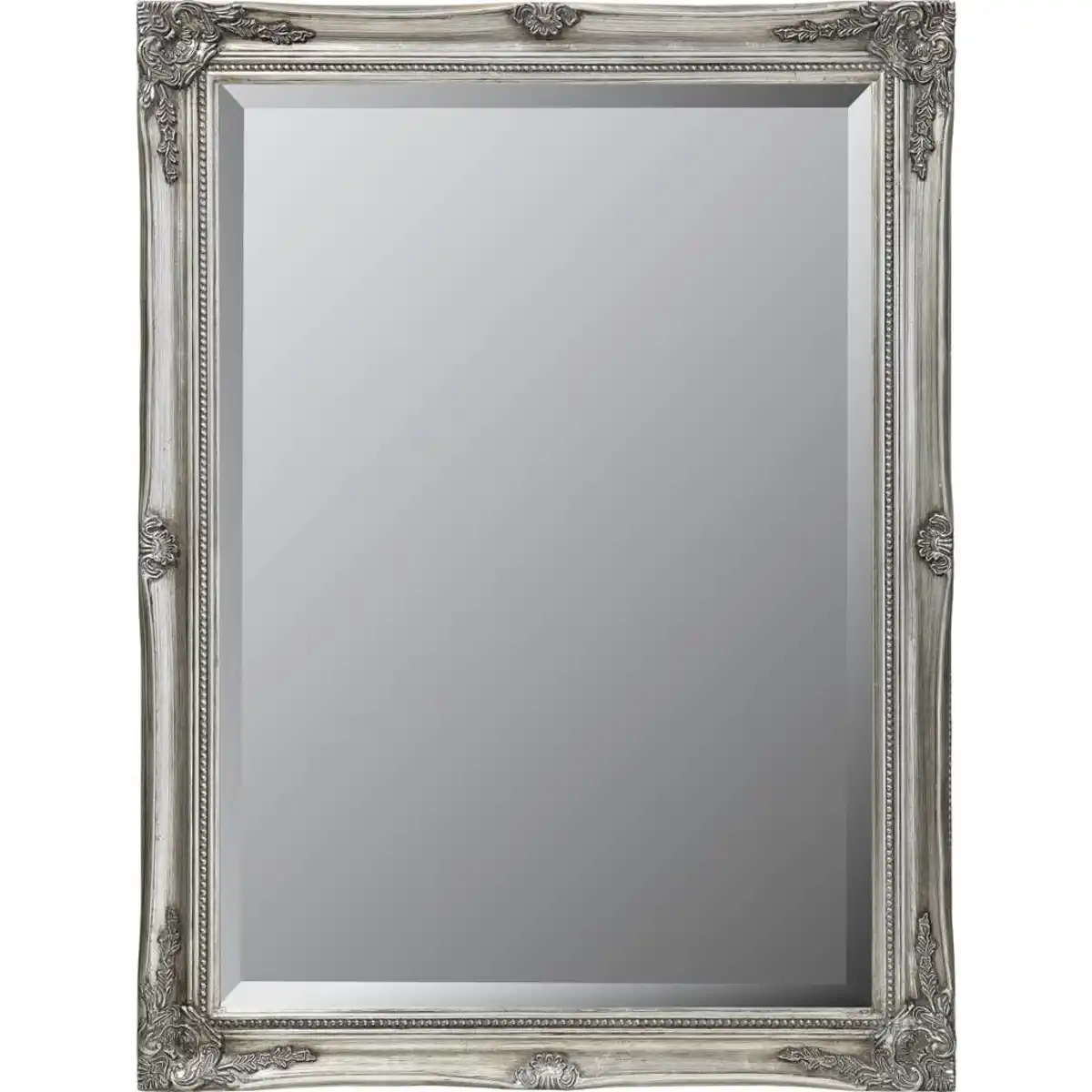 Bild 1 von Landscape Wandspiegel, Silber, Kunststoff, Glas, rechteckig, 60x80x3.3 cm, Facettenschliff, senkrecht und waagrecht montierbar, Spiegel, Wandspiegel