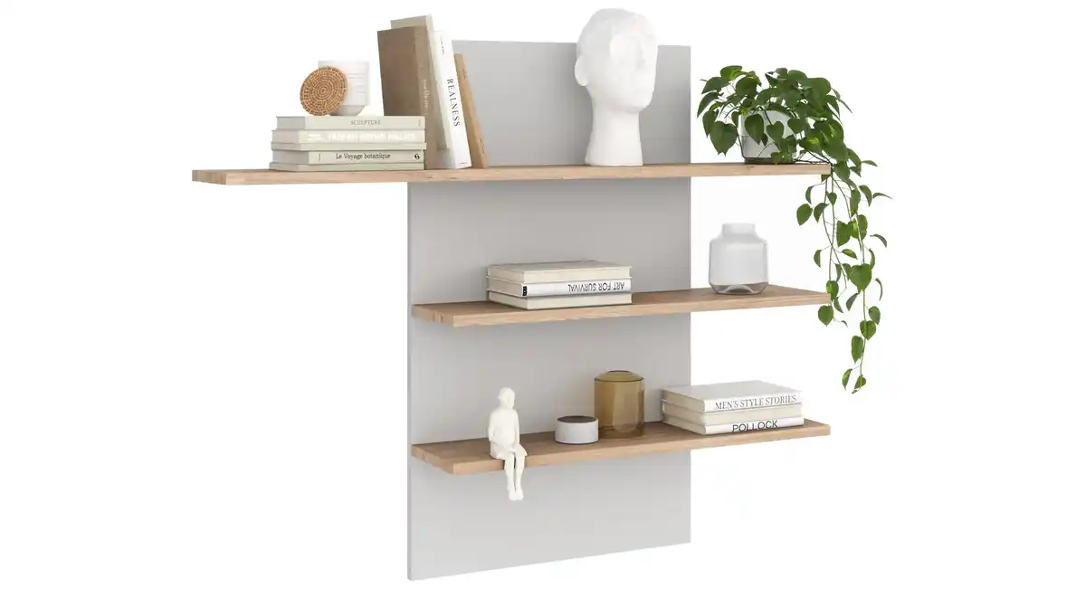 Bild 1 von Wandboard weiß - Eiche - 120 cm - KAI