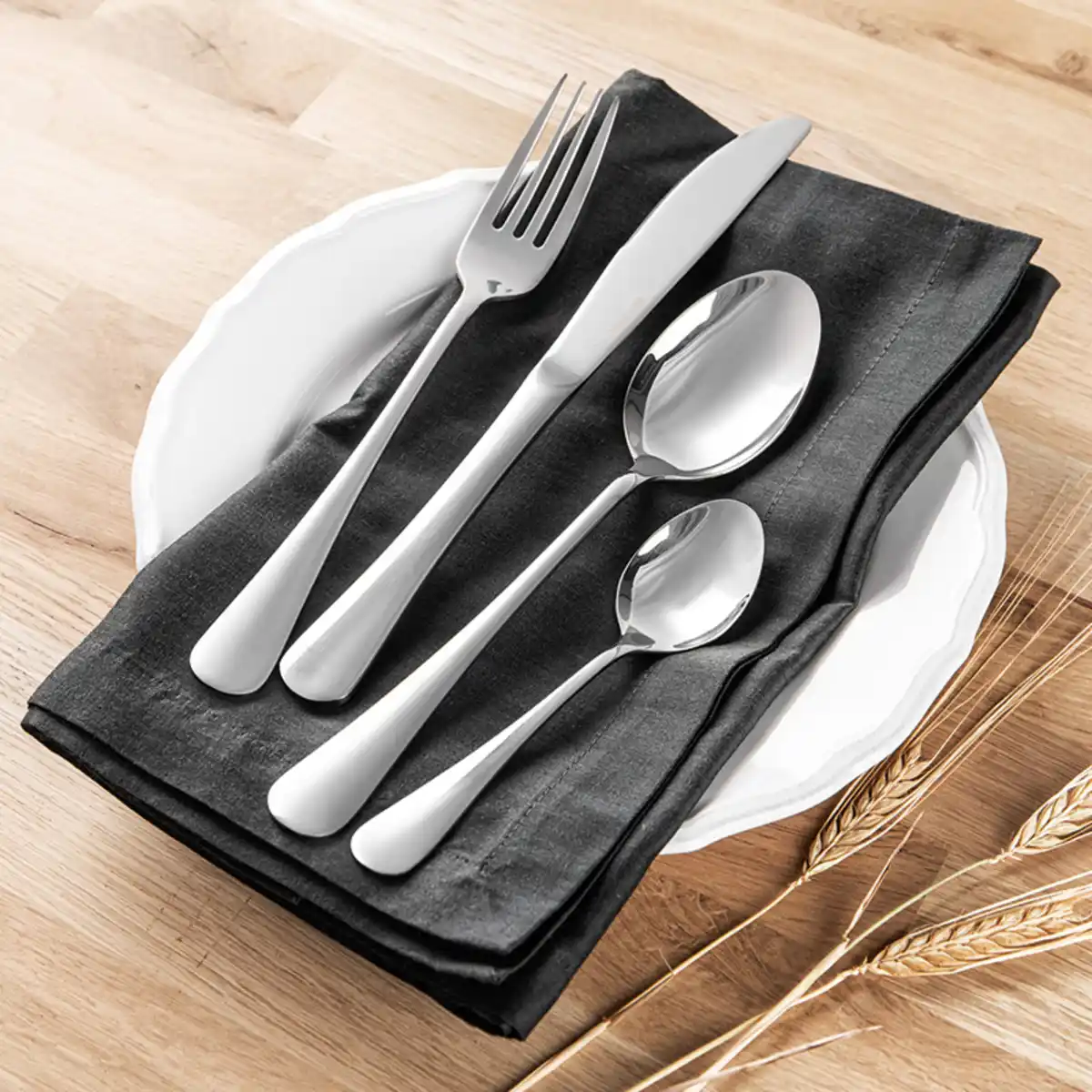 Bild 1 von Bergner Edelstahl-Besteck-Set 24tlg.