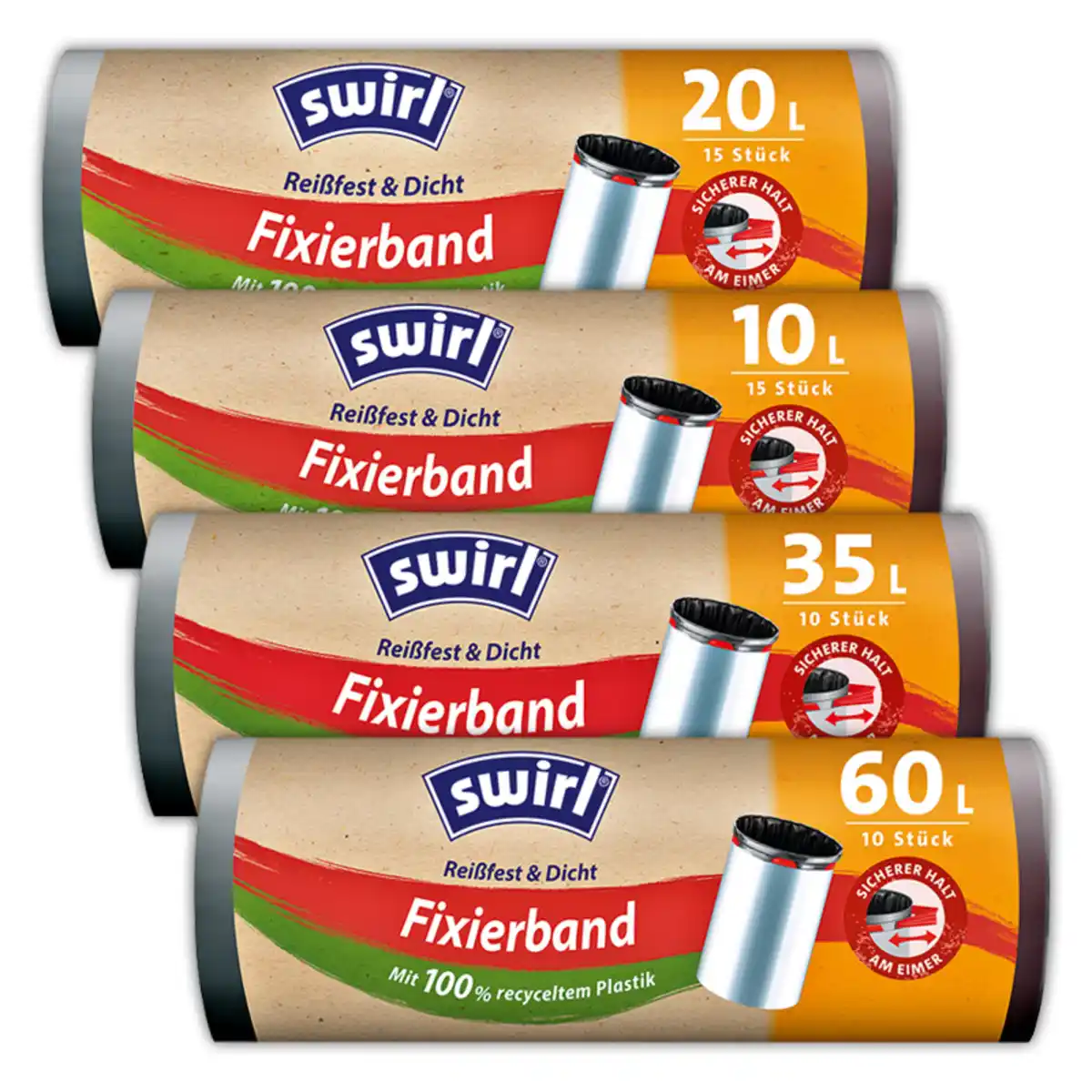 Bild 1 von Swirl Müllbeutel mit Fixierband