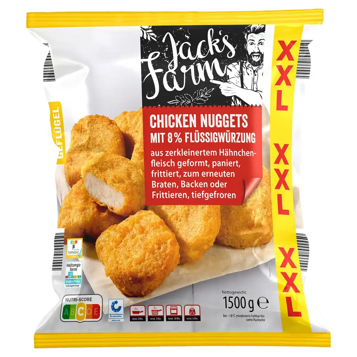 Bild 1 von JACK´S FARM XXL Chicken Nuggets 1,5 kg