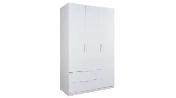 Bild 1 von Kleiderschrank weiß hochglanz - Schubladen - 119 cm - ESPRESSO