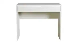 Schminktisch mit Schublade weiß hochglanz 100 cm - ESPRESSO