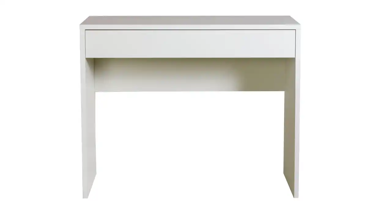 Bild 1 von Schminktisch mit Schublade weiß hochglanz 100 cm - ESPRESSO