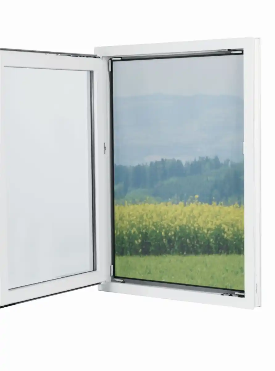 Bild 1 von EASYmaxx Moskitonetz 150x130cm schwarz für Fenster mit Magnetbefestigung