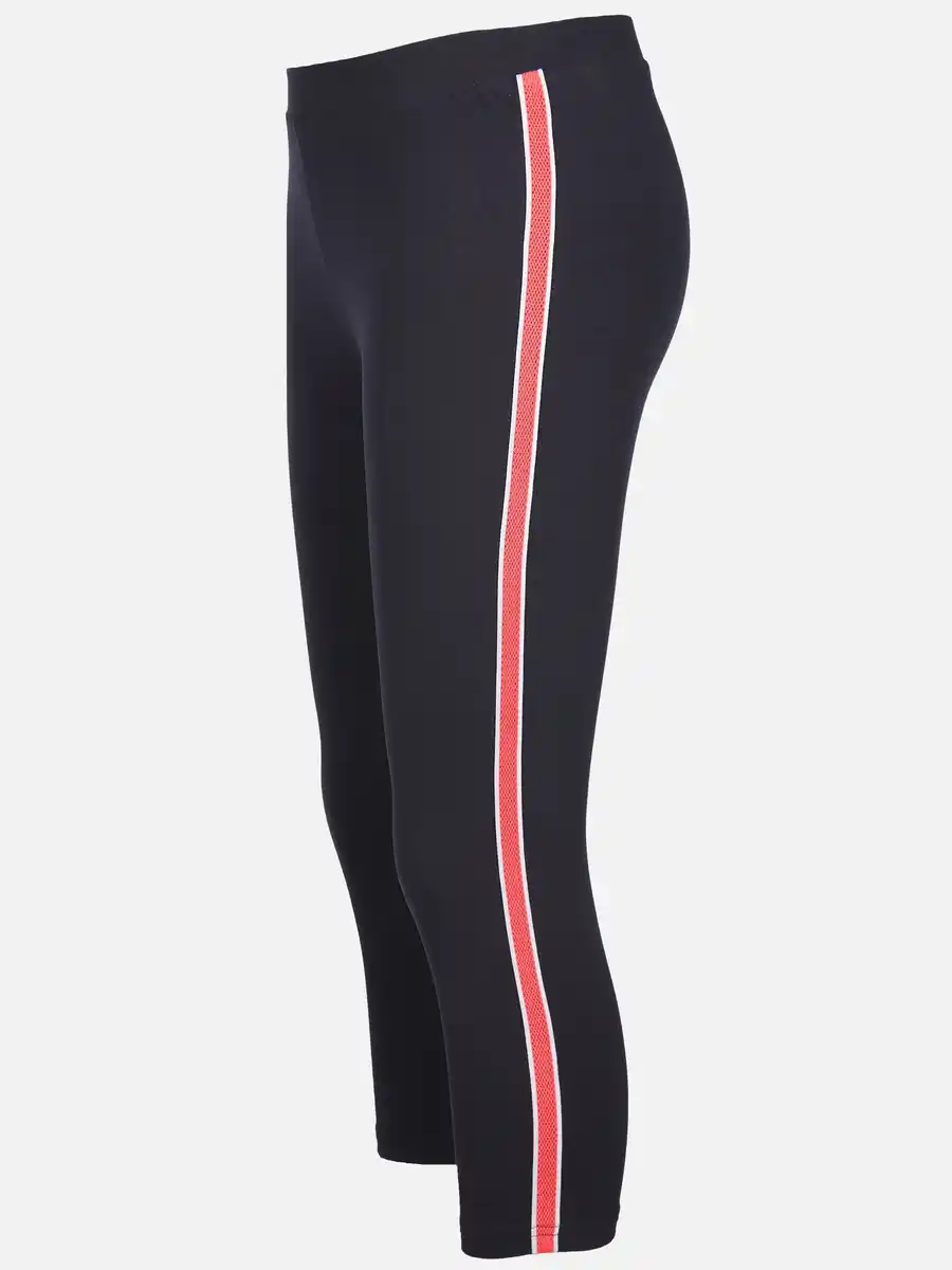 Bild 3 von Damen Capri Leggings mit Galonstreifen Marine