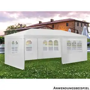 Pavillon 3 x 6 m mit Sichtfenstern