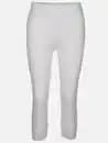 Bild 1 von Damen Capri Leggings mit Spitzenbesatz Weiß