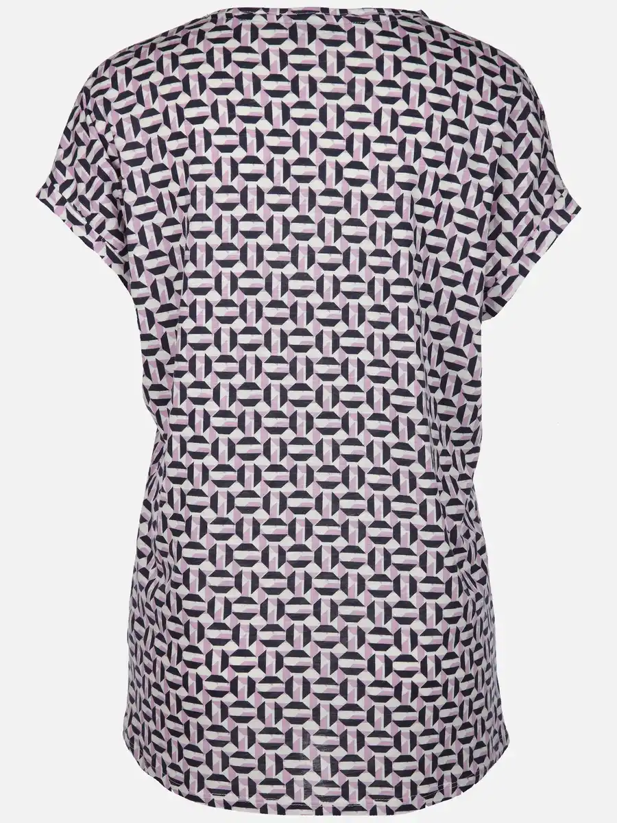 Bild 2 von Damen Shirt mit Alloverprint Lila