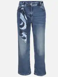 Damen Jeans Culotte Blau