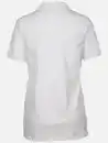 Bild 2 von Damen Poloshirt mit schlichter Stickerei Weiß
