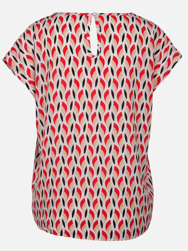 Bild 2 von Damen Blusentop mit Alloverprint Rot