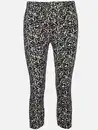 Bild 1 von Damen Capri Leggings mit Alloverprint Weiß