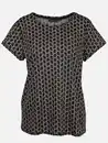 Bild 1 von Damen Shirt mit Alloverprint Schwarz