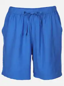 Damen Shorts in Crinkle Optik Marine