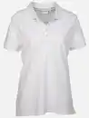 Bild 1 von Damen Poloshirt mit schlichter Stickerei Weiß