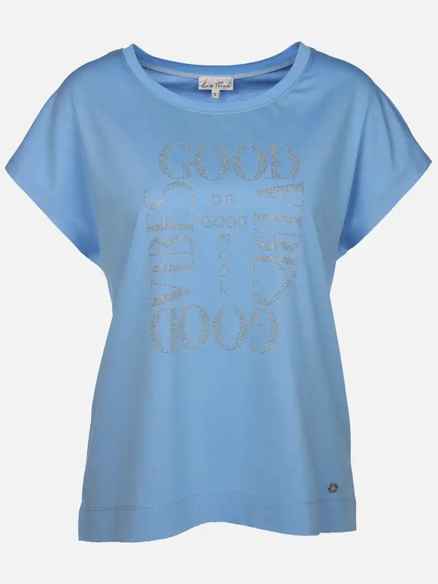 Bild 1 von Damen Shirt mit Strassbesatz Blau