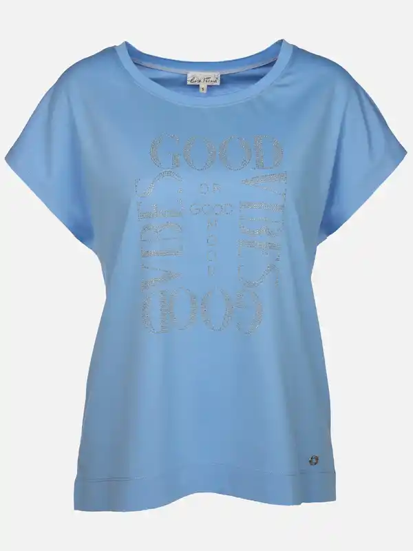 Bild 1 von Damen Shirt mit Strassbesatz Blau