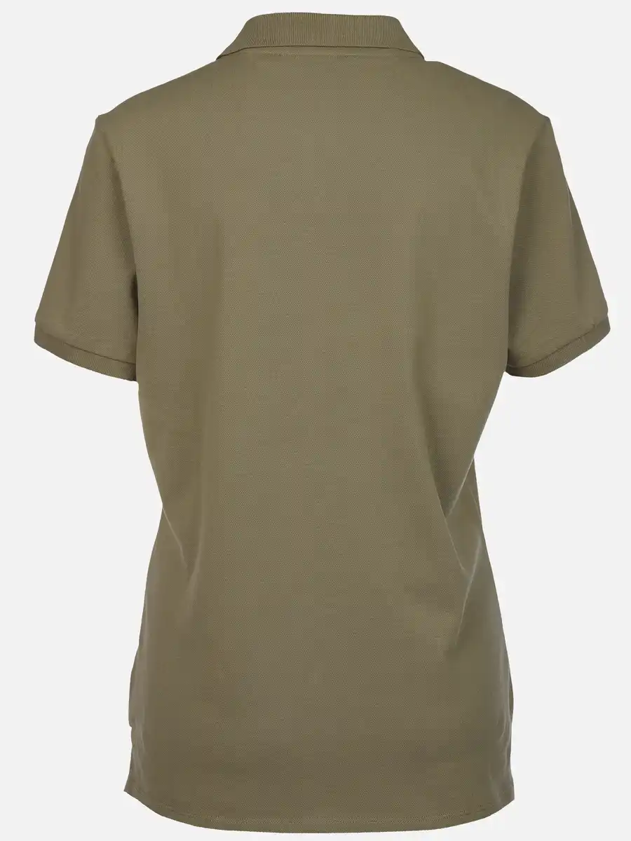 Bild 2 von Damen Poloshirt mit schlichter Stickerei Oliv