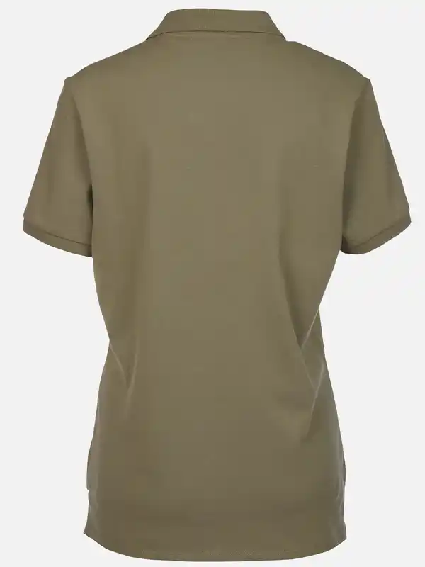 Bild 2 von Damen Poloshirt mit schlichter Stickerei Oliv