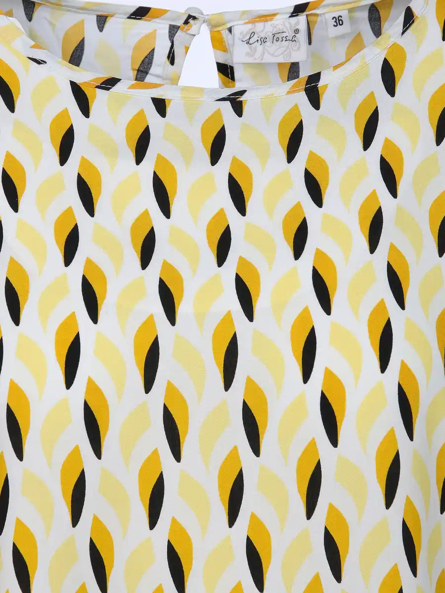 Bild 3 von Damen Blusentop mit Alloverprint Gelb