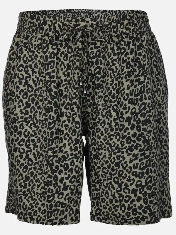 Bild 1 von Damen Shorts mit Alloverprint Oliv