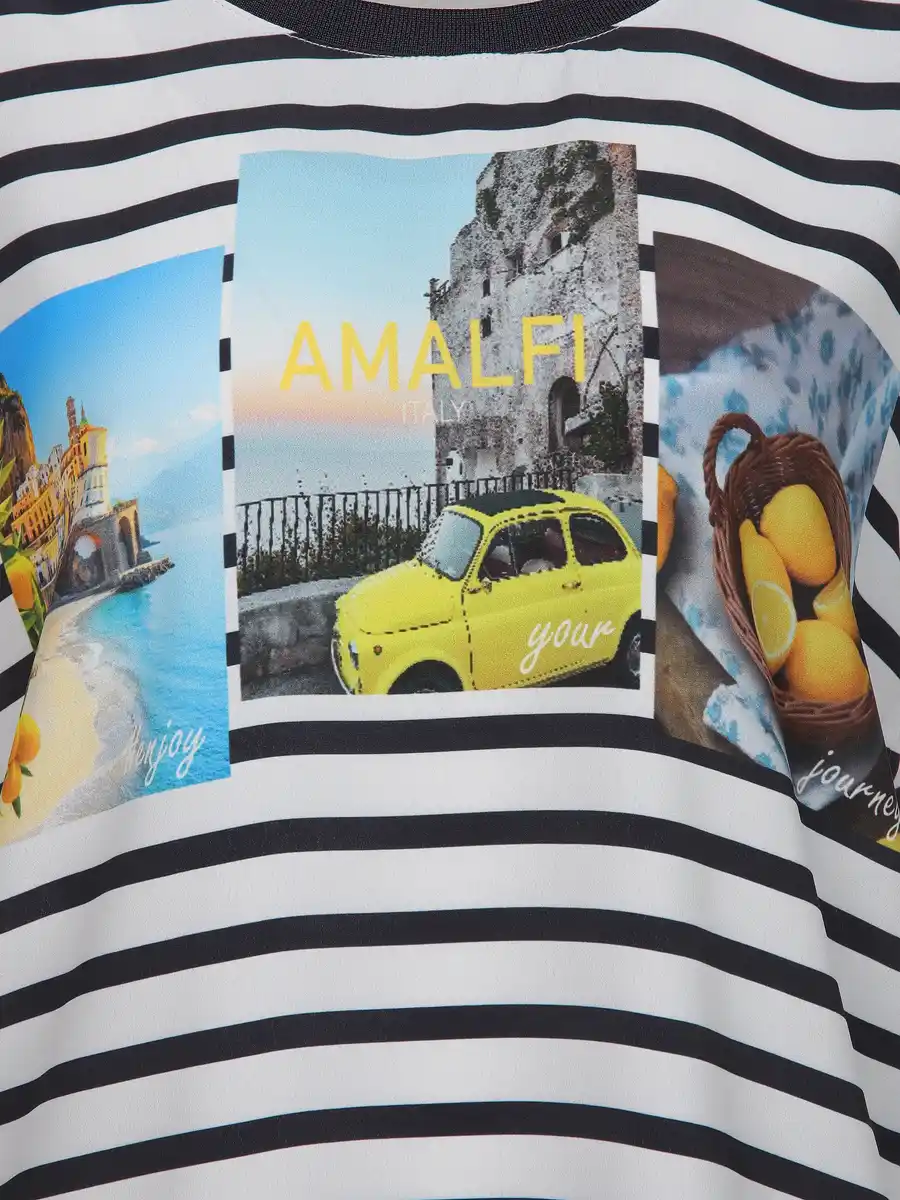 Bild 3 von Damen Shirt aus Materialmix Marine