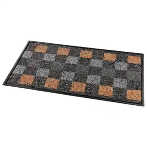 Schmutzfangmatte "Karo", ca. 40 x 70 cm - Grau/Beige
