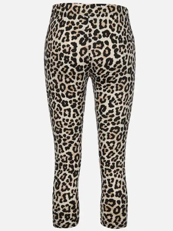 Bild 2 von Damen Capri Leggings mit Alloverprint Bunt