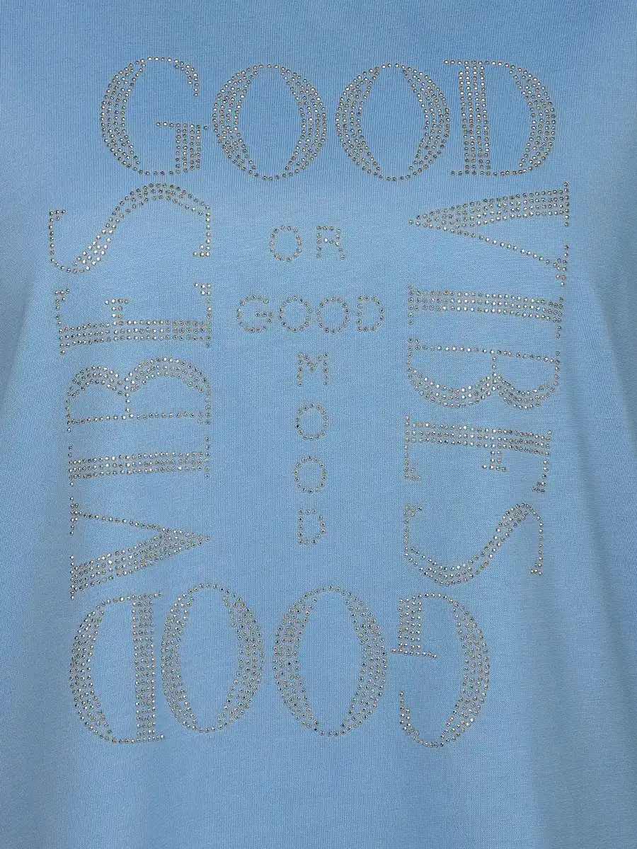 Bild 3 von Damen Shirt mit Strassbesatz Blau