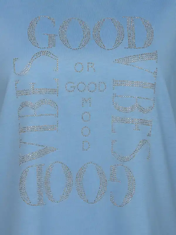 Bild 3 von Damen Shirt mit Strassbesatz Blau