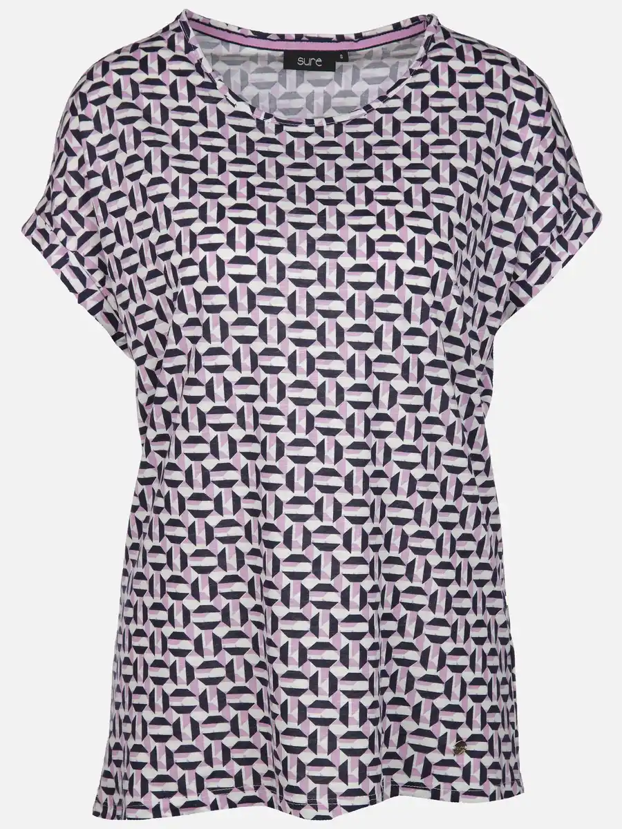 Bild 1 von Damen Shirt mit Alloverprint Lila