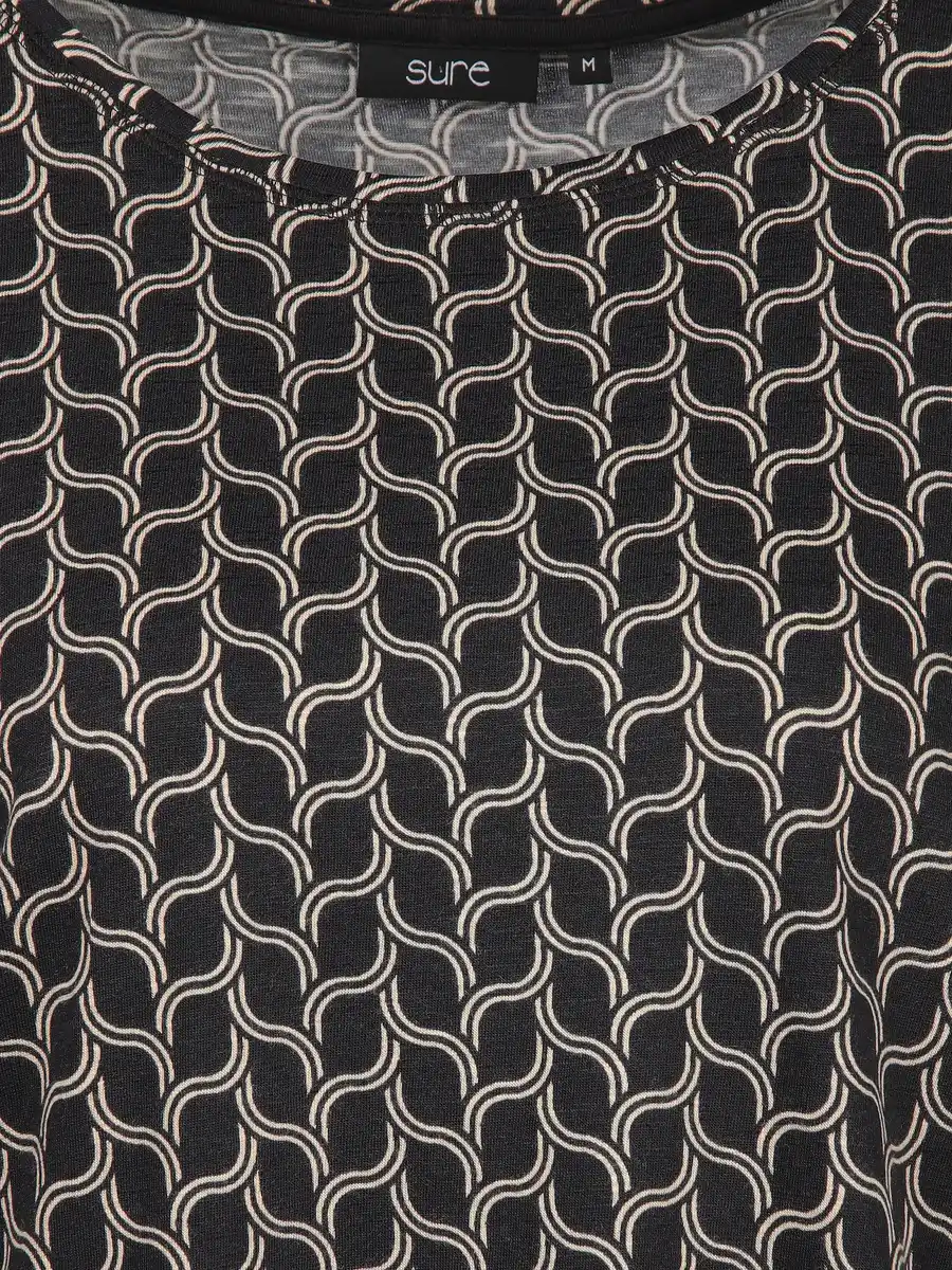 Bild 3 von Damen Shirt mit Alloverprint Schwarz