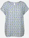 Bild 1 von Damen Blusentop mit Alloverprint Blau