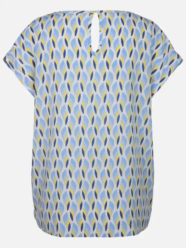 Bild 2 von Damen Blusentop mit Alloverprint Blau