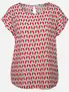 Bild 1 von Damen Blusentop mit Alloverprint Rot
