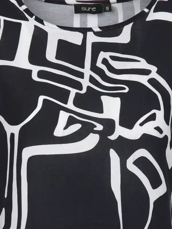 Bild 3 von Damen Materialmix-Shirt Marine