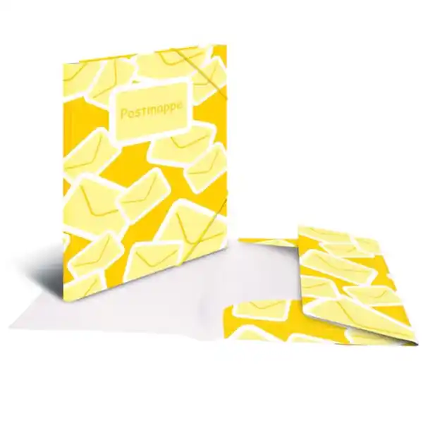 Bild 1 von HERMA Gummizugmappe easy orga to go A4 PP Postmappe transparent gelb, 0 gelb