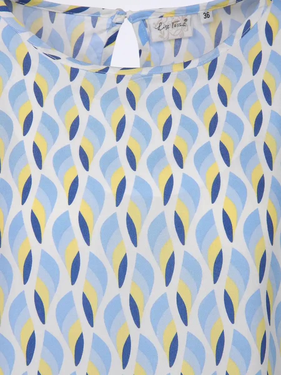 Bild 3 von Damen Blusentop mit Alloverprint Blau