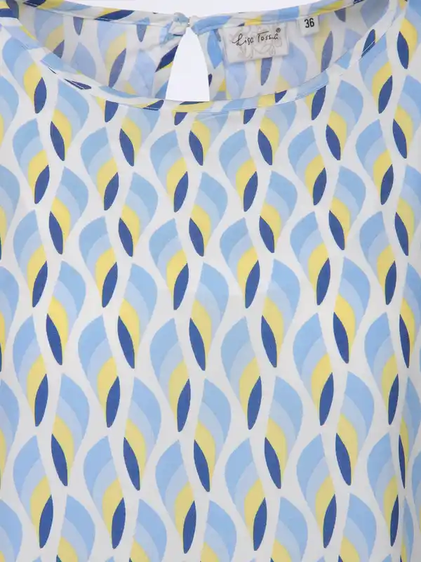 Bild 3 von Damen Blusentop mit Alloverprint Blau